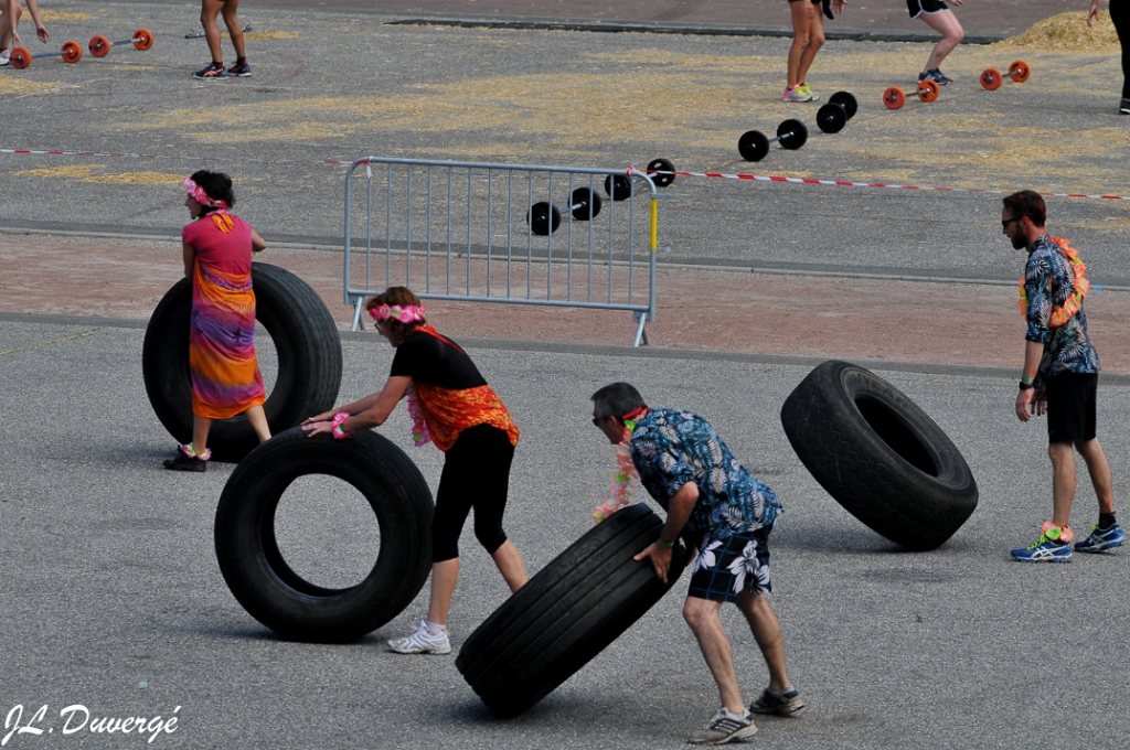 course aux pneus